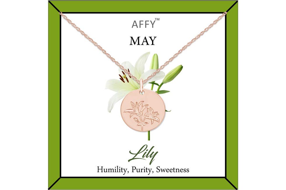 Lily Disc Pendant Necklace 