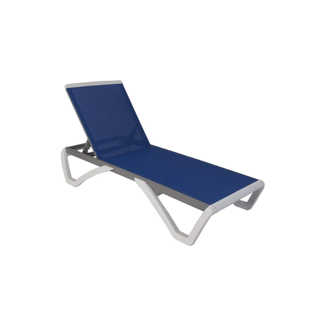 Alan Full Flat Patio Reclining Adjustable Chaise Lounge