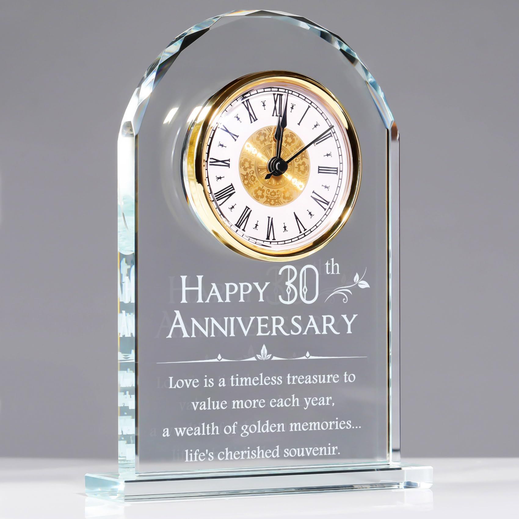 Wedding Gift, Desk Table Clock, Anniversary Quartz