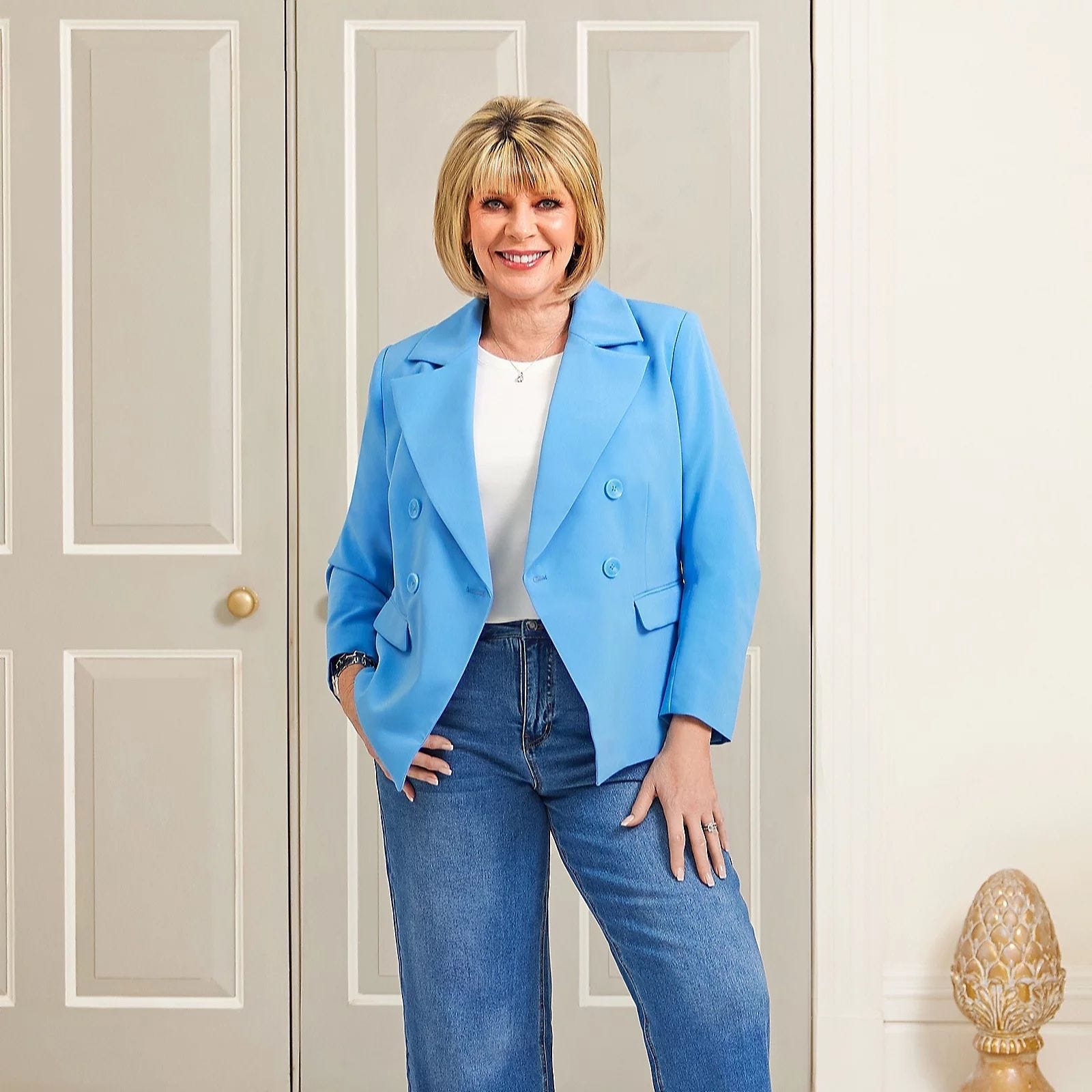 Ruth Langsford launches chic suit collection with QVC