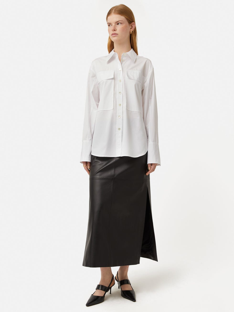 Drawstring Oversized Shirt