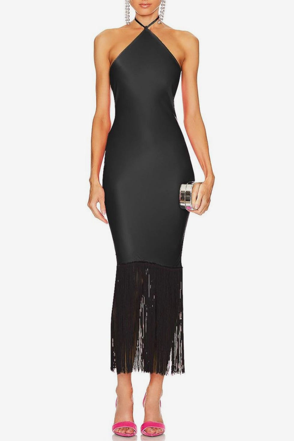 Halter Neck Bodycon Evening Gown