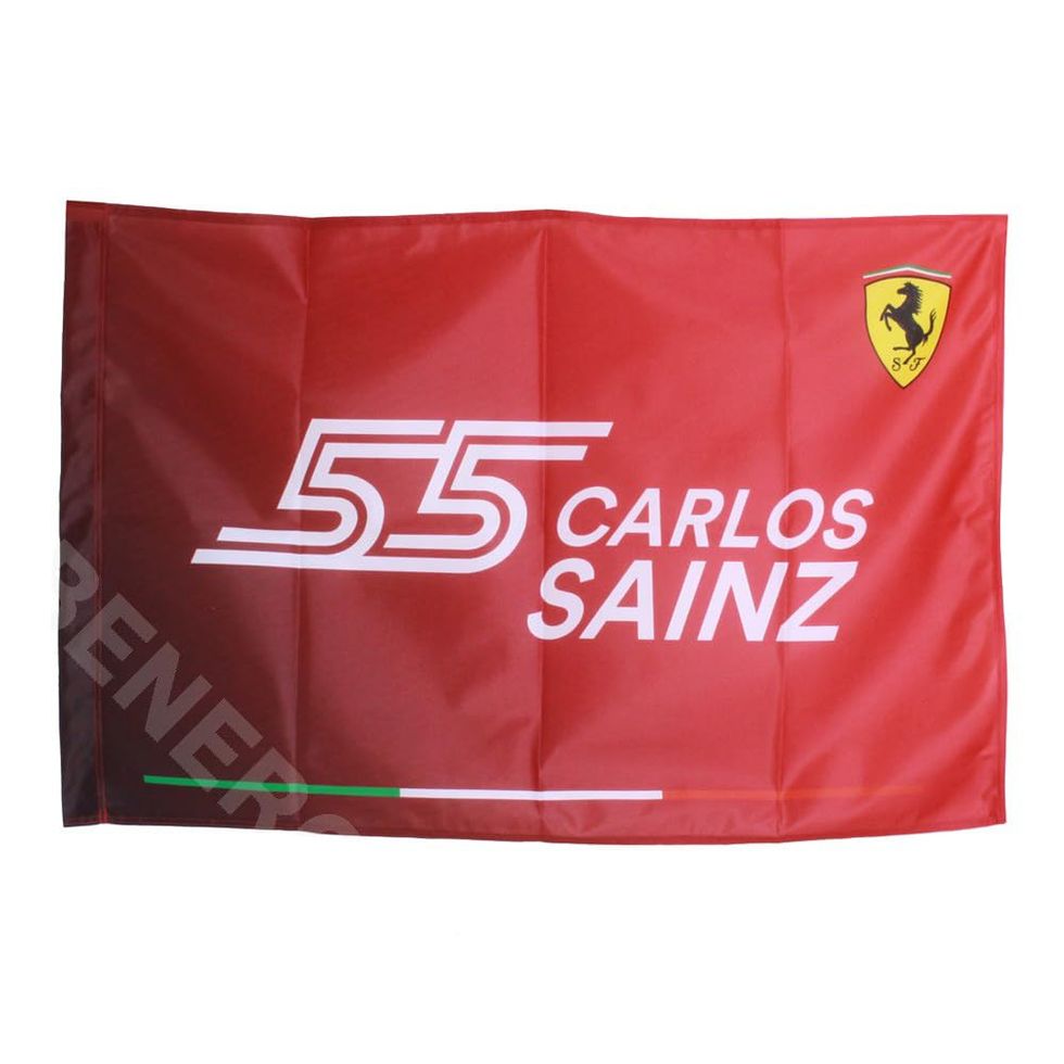 Bandera apoyo Carlos Sainz