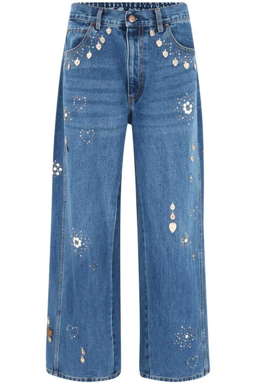 Betina bead-embellished jeans