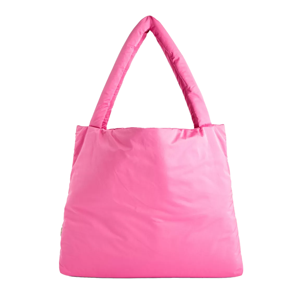 Pink Puffy Mom Tote Bag