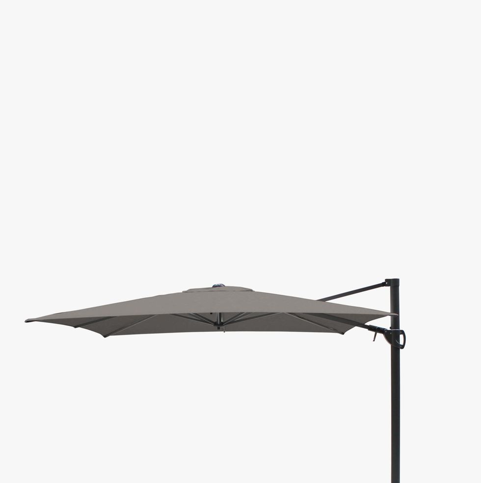 Free Arm Square Garden Parasol with Base