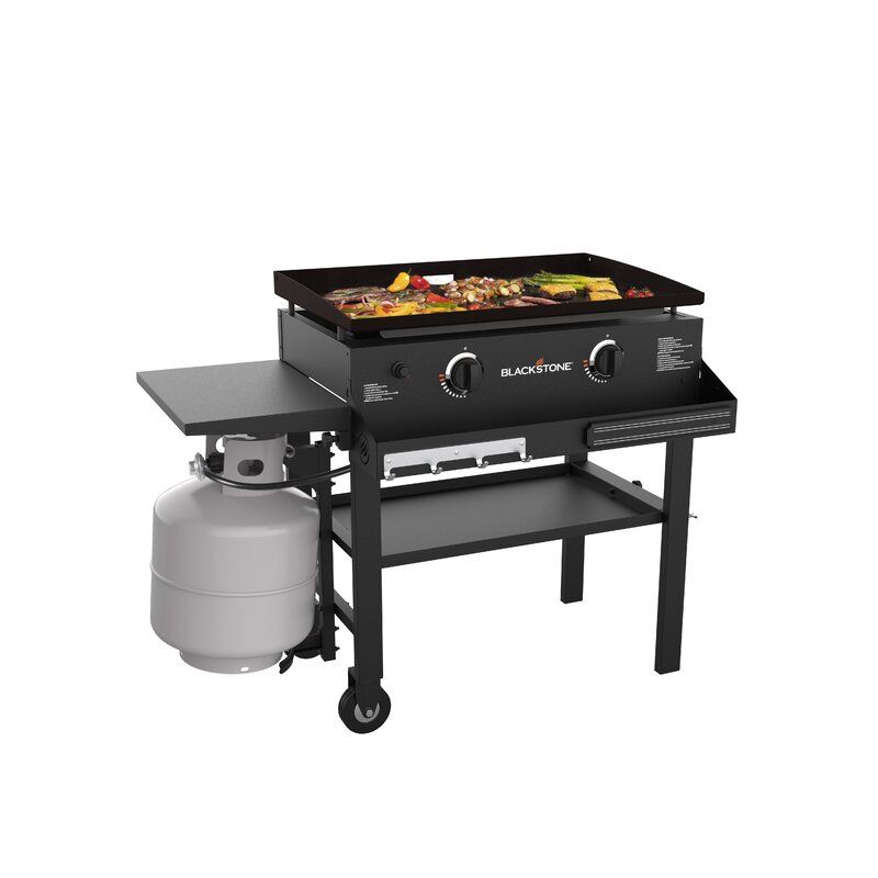 28" Griddle with Front Shelf and Cover