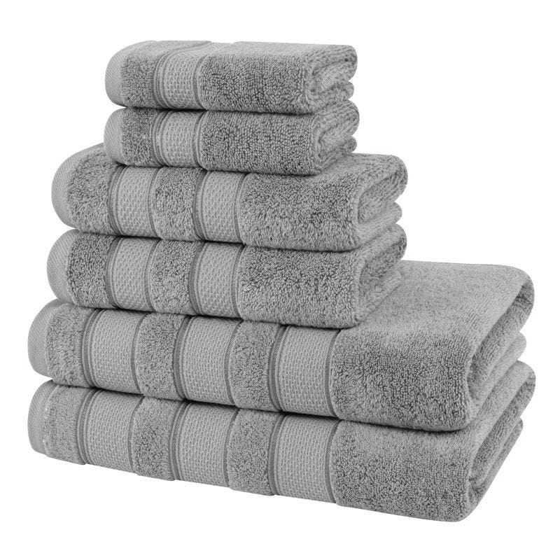 Karani Turkish Cotton Bath Towels, Set of 6