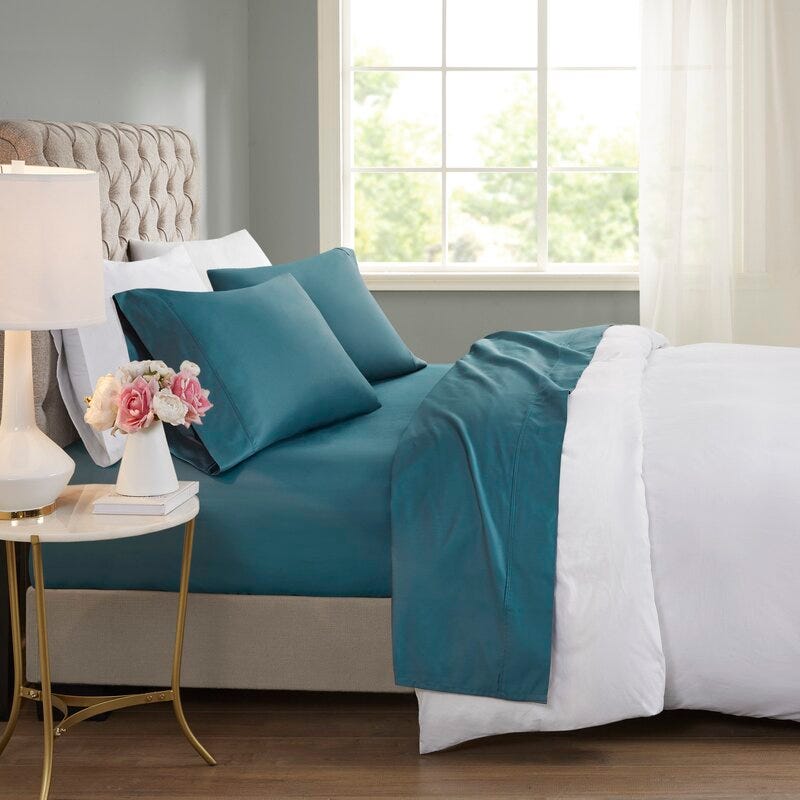 600 Thread Count Cooling Cotton Blend Sheet Set