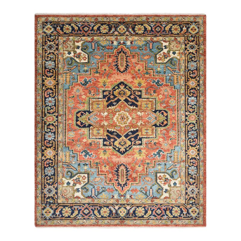 Centerview Oriental Hand-Knotted Wool/Cotton Area Rug