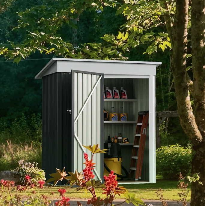 5 ft. W x 3 ft. D Metal Storage Shed