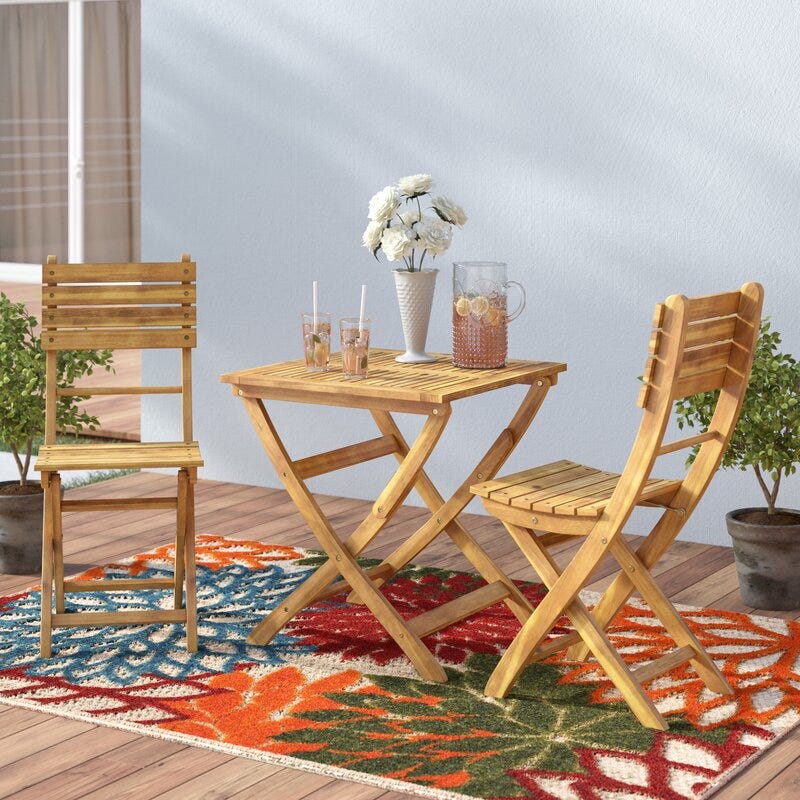 Lleyton Square 2-Person Bistro Set