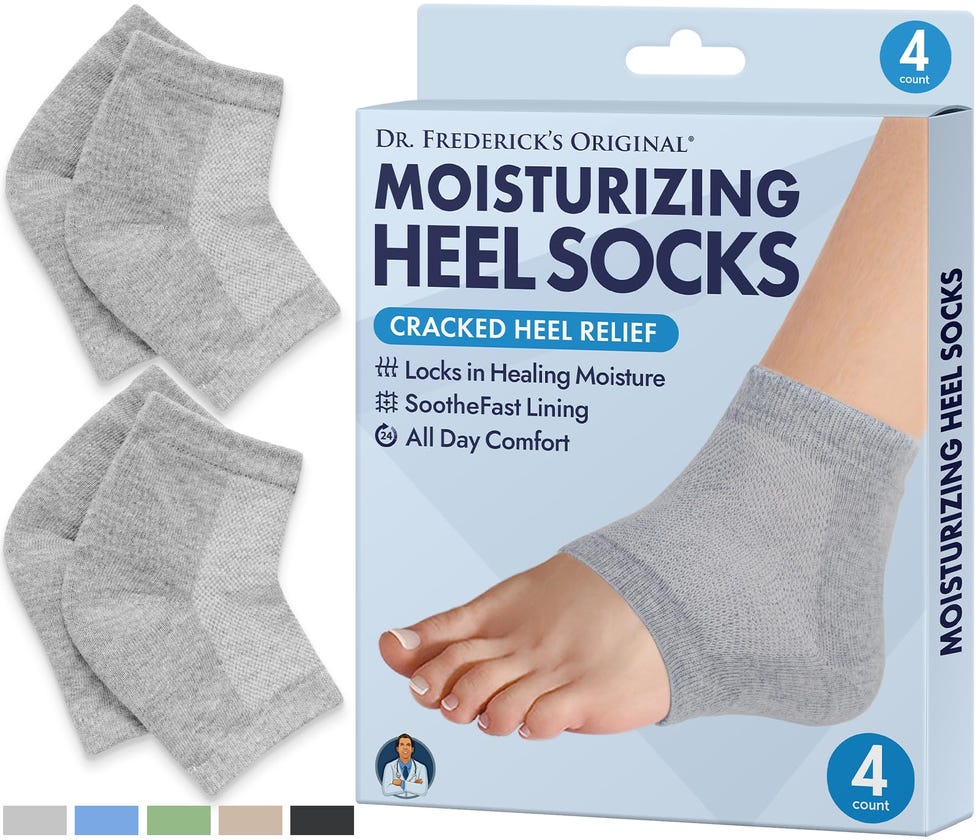Moisturizing Heel Socks for Cracked Heel Treatment (2-Pack)