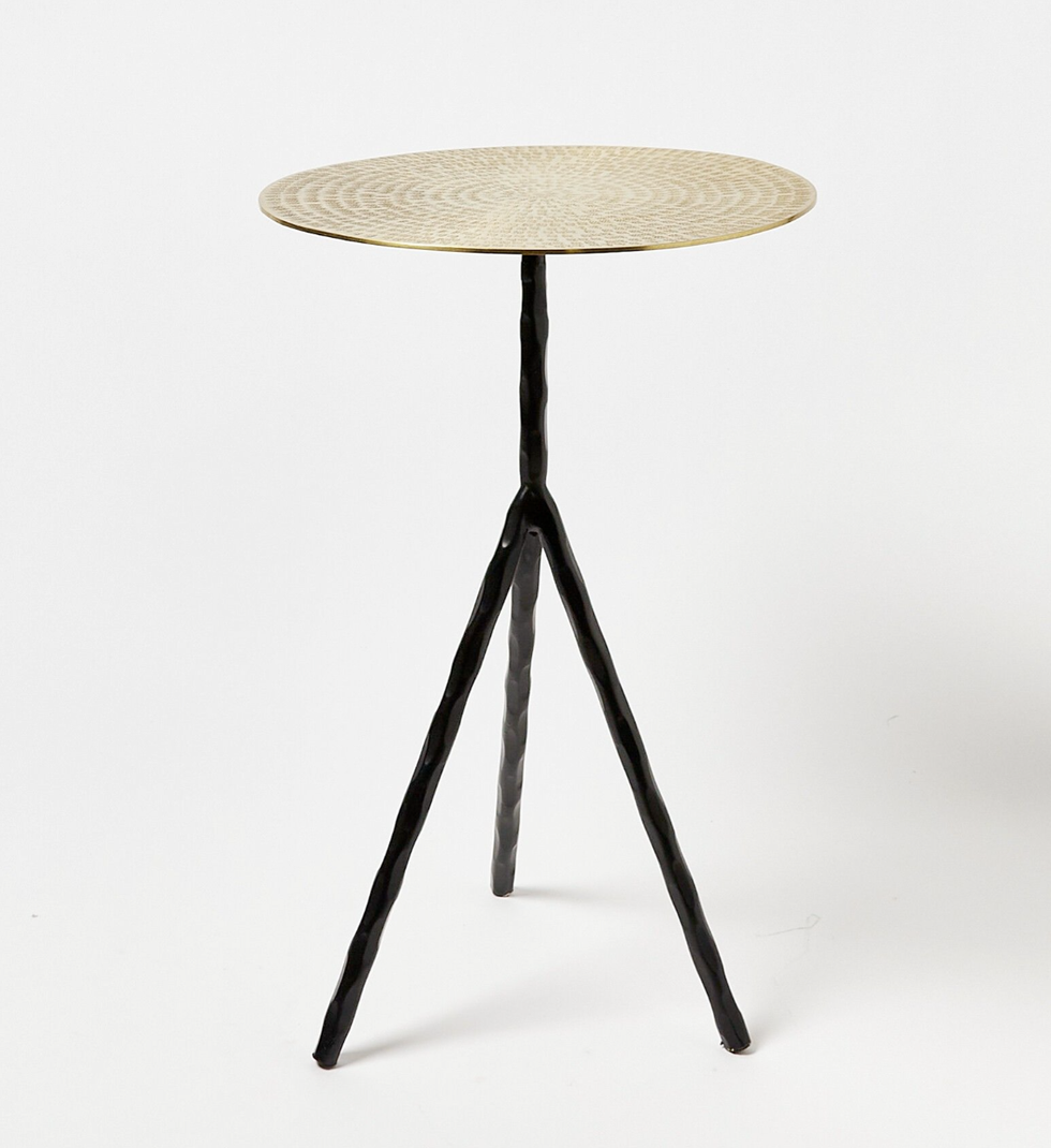 Auki Gold Hammered Side Table