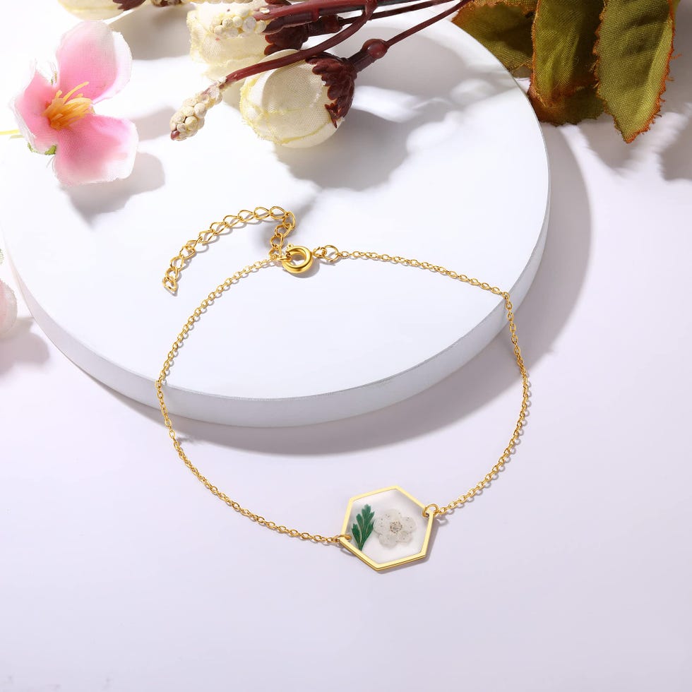 Pressed Wildflower Bracelet 