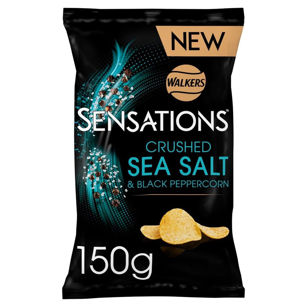 Walkers Sensations Crushed Salt & Black Peppercorn Sharing Crisps