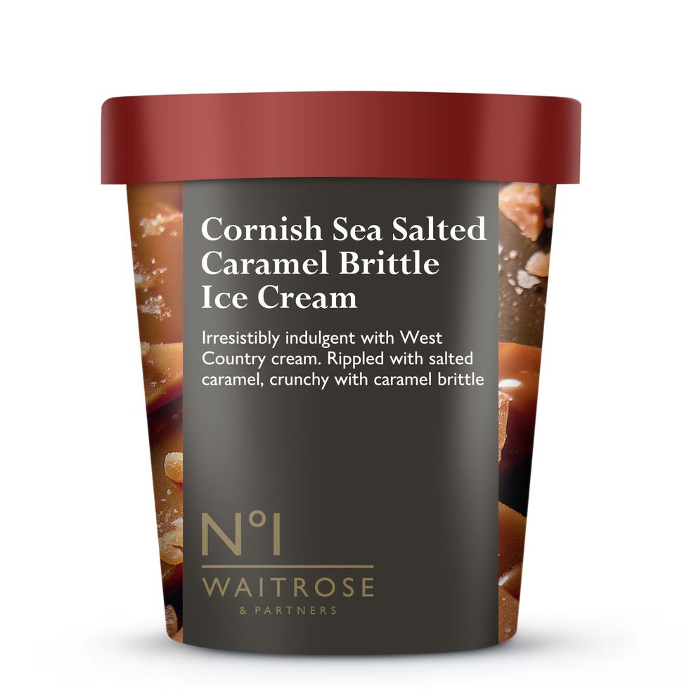 Waitrose No.1 Cornish Sea Salted Caramel Brittle Ice Cream 