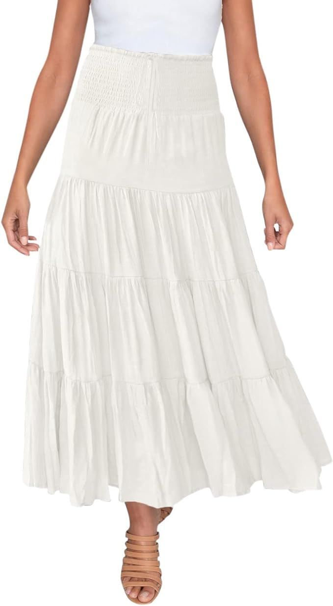 falda blanca estilo 'boho'