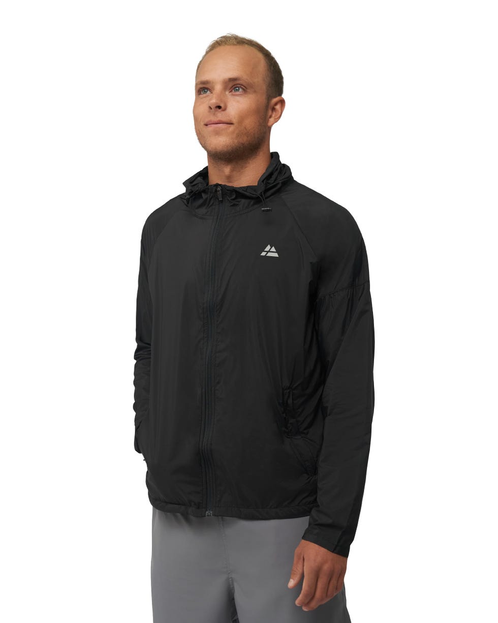 Cortavientos deportivo con capucha para hombre