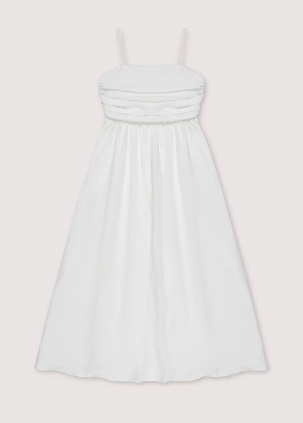 - Vestido blanco de lino