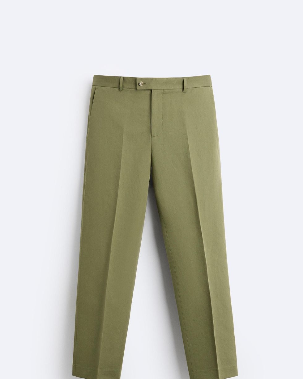 Pantalón de lino verde