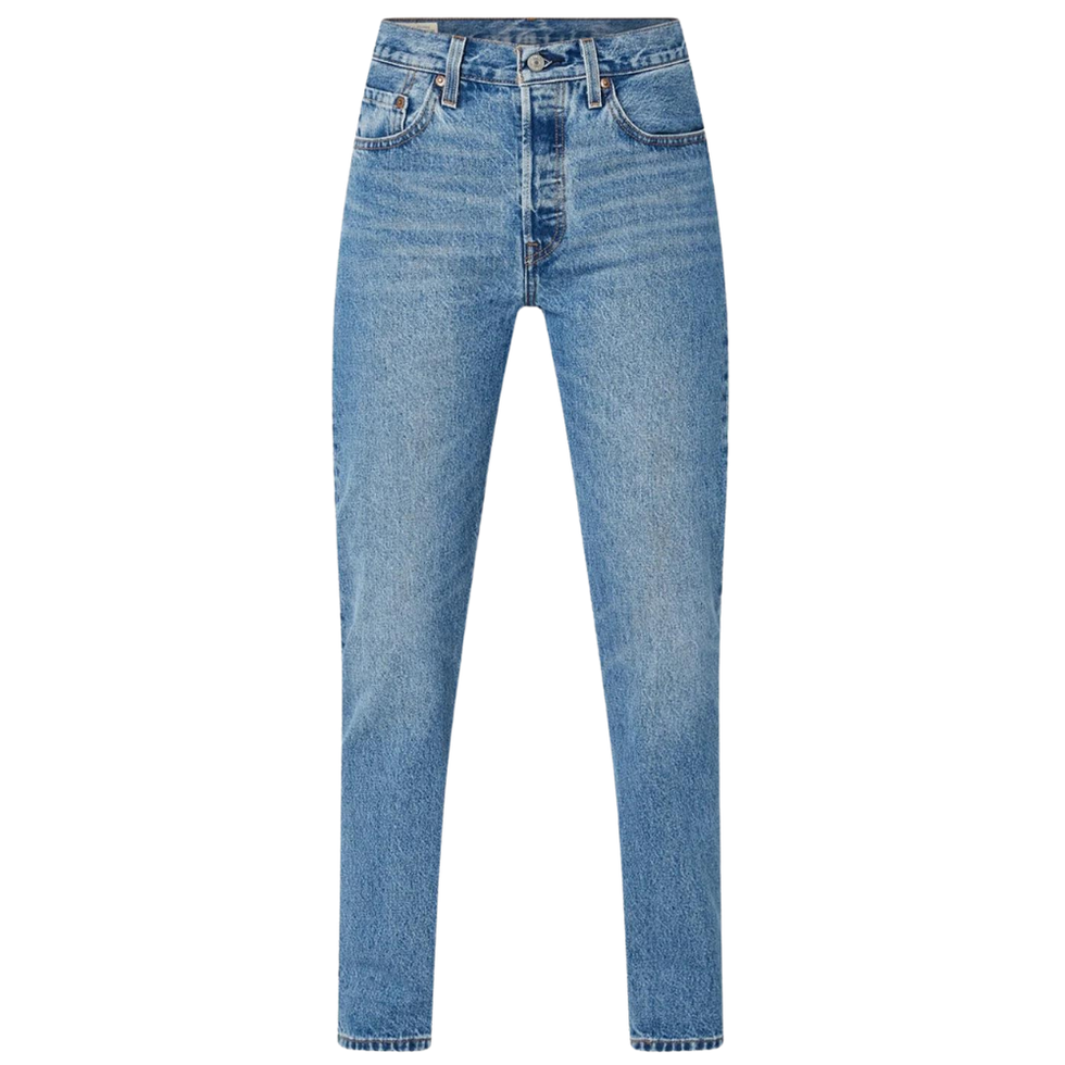 Levi's 501 high waist straight jeans