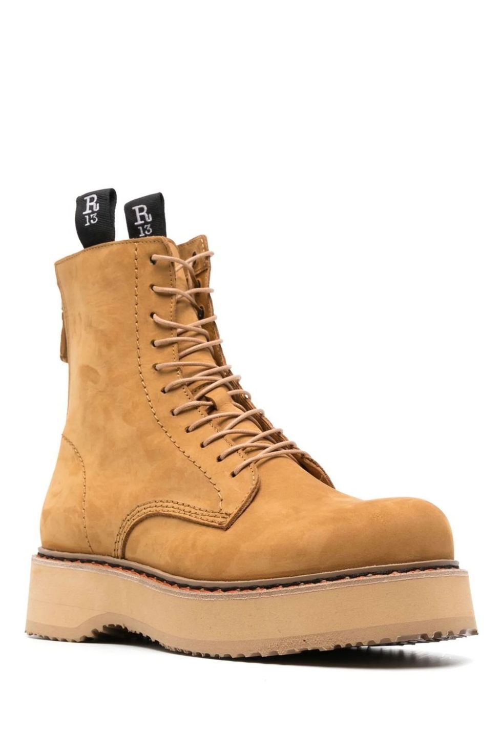 Suede military boots
