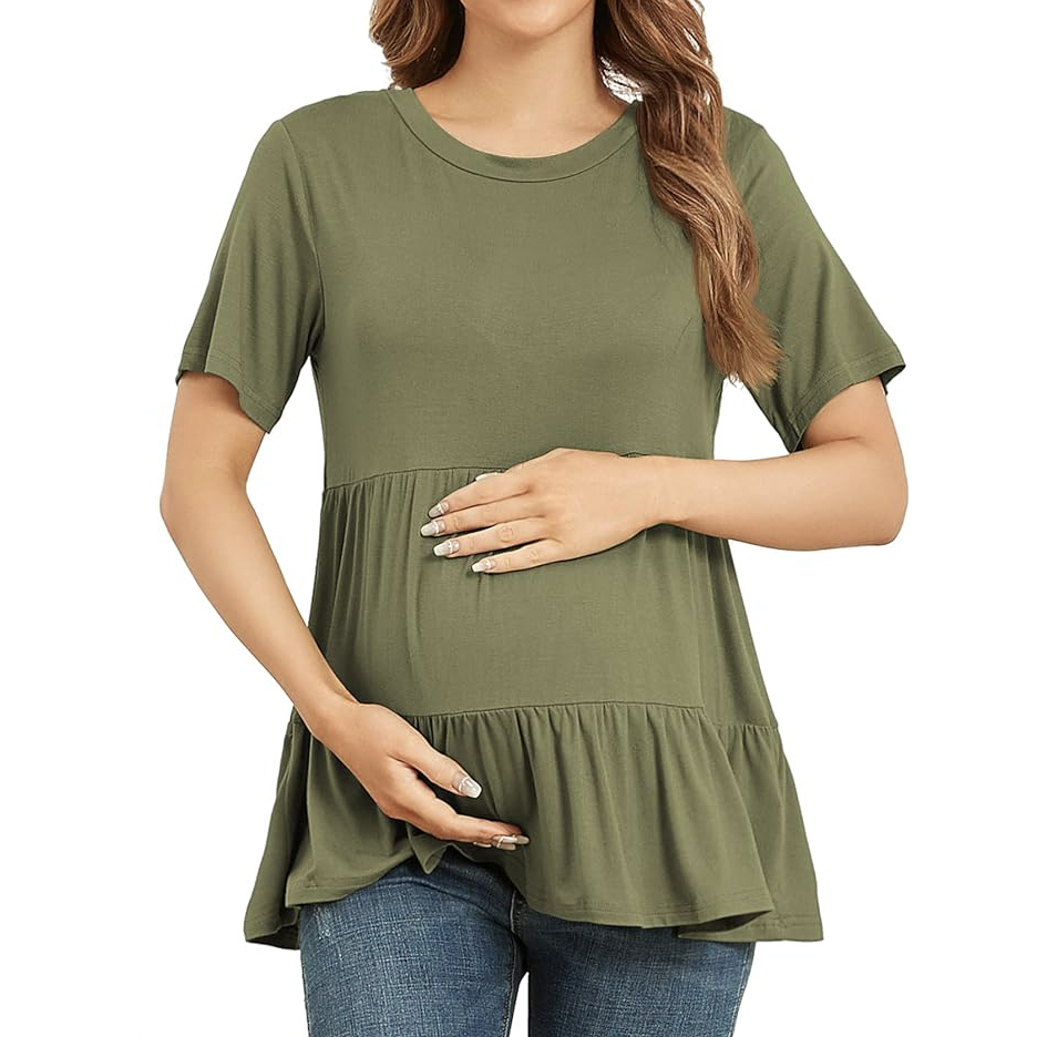 Tiered Maternity Top