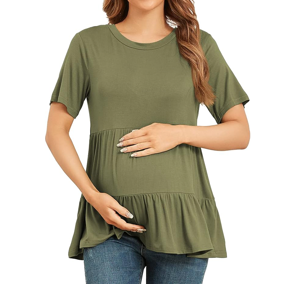 Tiered Maternity Top