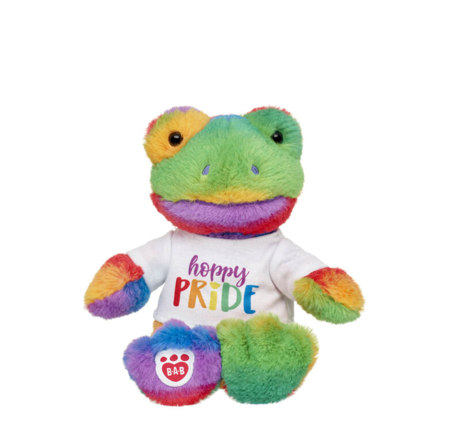 Rainbow Frog Stuffed Animal 