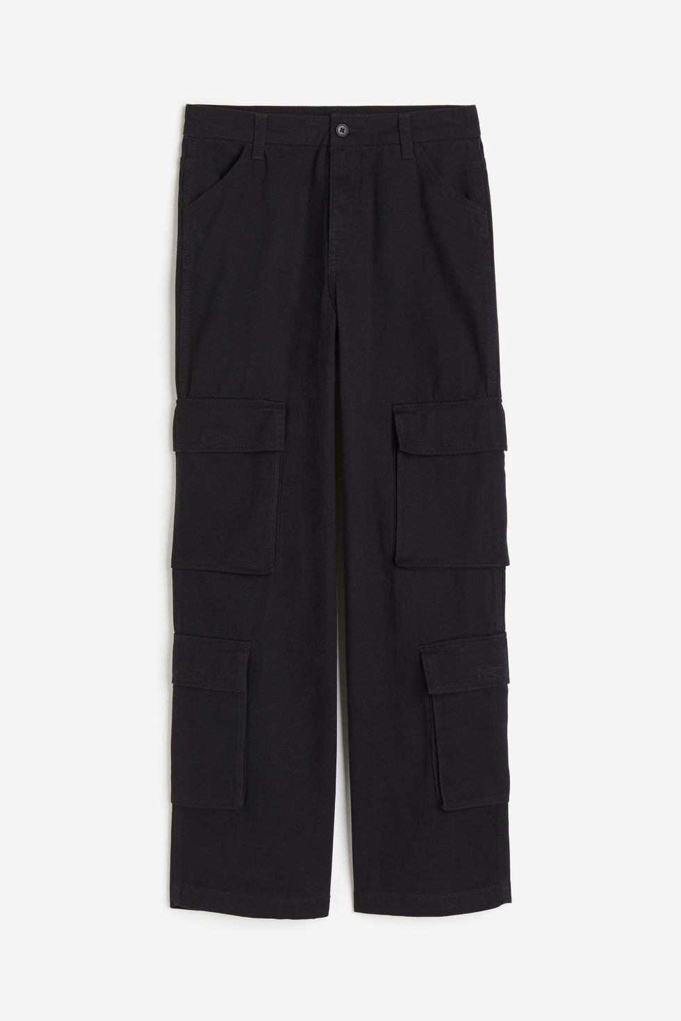 Pantaloni cargo neri in twill, H&M
