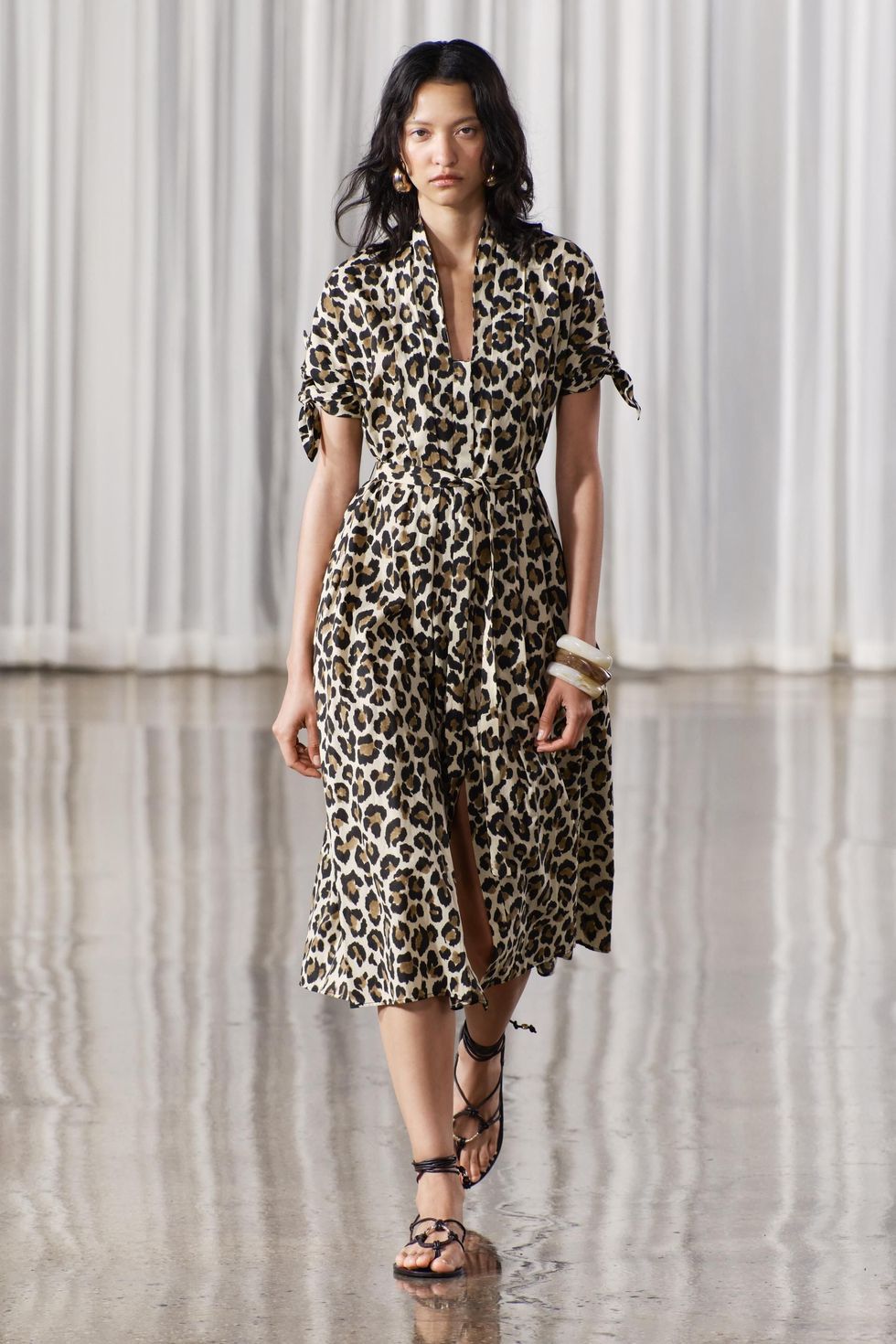 Vestido estampado leopardo