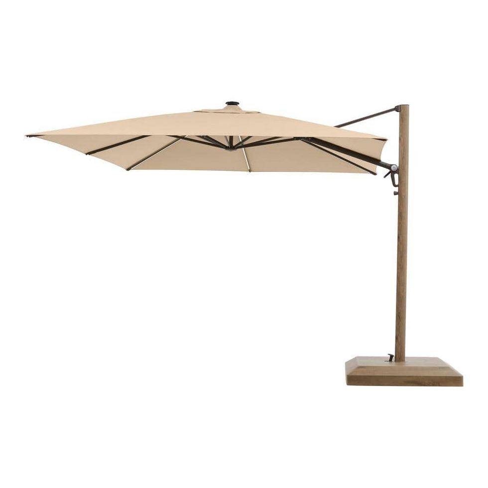Aluminum and Steel Cantilever Patio Umbrella