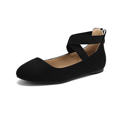 Elastic Ankle Straps Flats Shoes