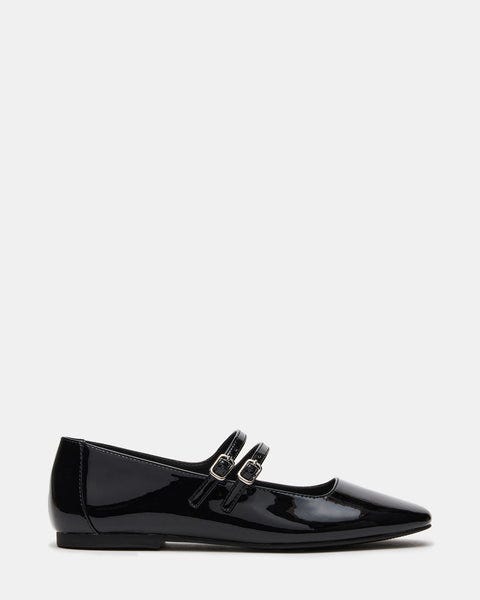 Alisah Black Patent Ballet Flats