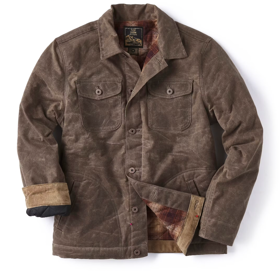 Flannel-Lined Waxed Rancher Jacket