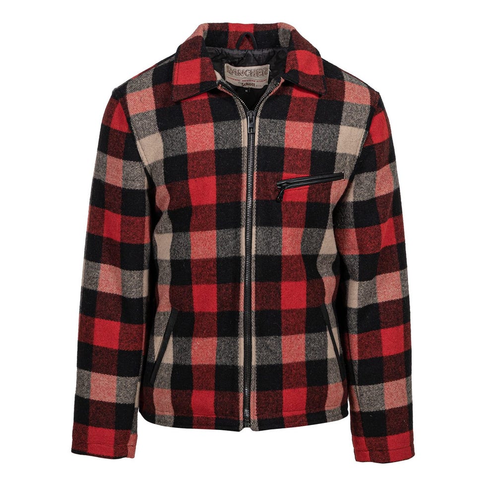 Wool Plaid Station Jacket