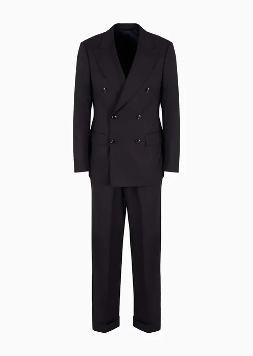 Virgin-wool double-breasted Royal Line suit