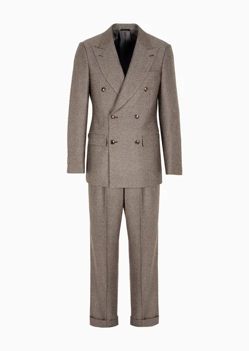 Royal Line double-breasted cashmere and silk suit
