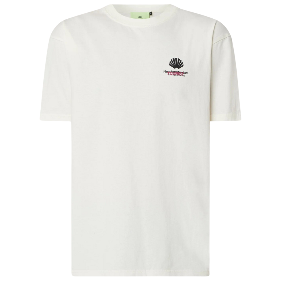 New Amsterdam Surf Association T-shirt met logo- en backprint