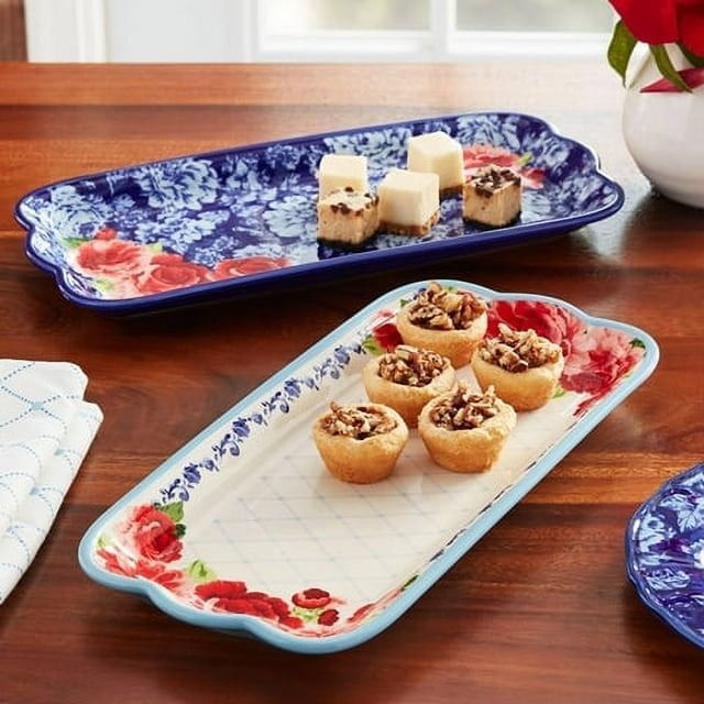 The Pioneer Woman Frontier Rose Serving Platters