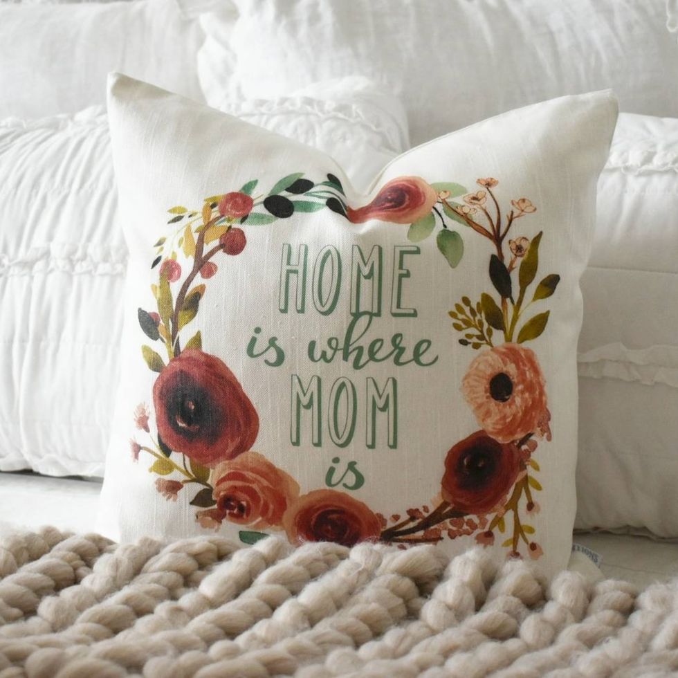 'Home Is Where Mom Is' Pillow