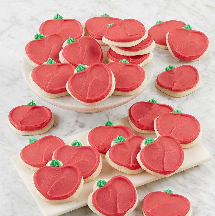 Cheryl's Buttercream Frosted Apple Cut-Out Cookies