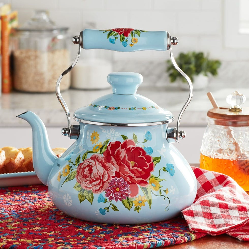 The Pioneer Woman Sweet Rose 2-Quart Tea Kettle