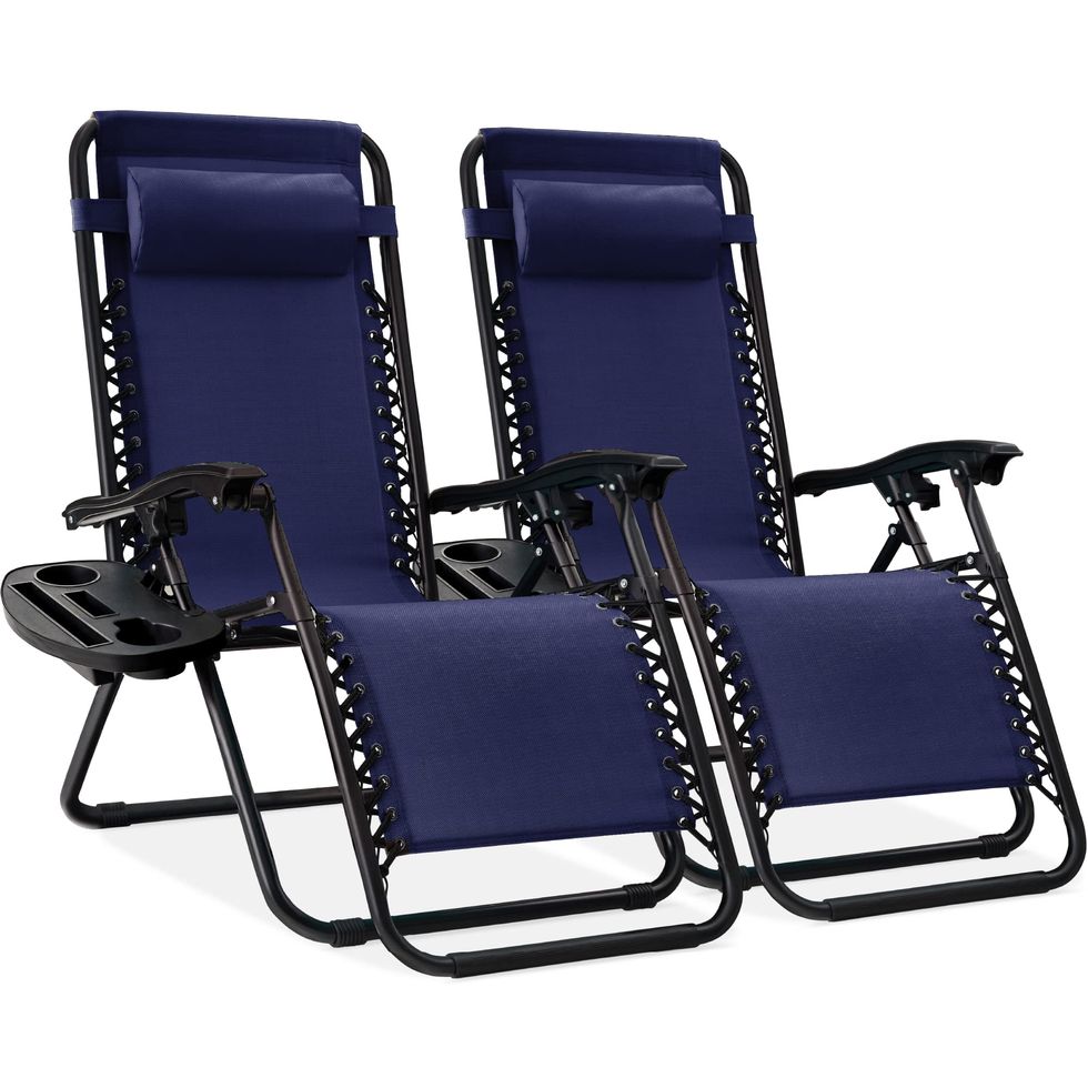 Adjustable Zero Gravity Lounge Chairs (Set of 2)