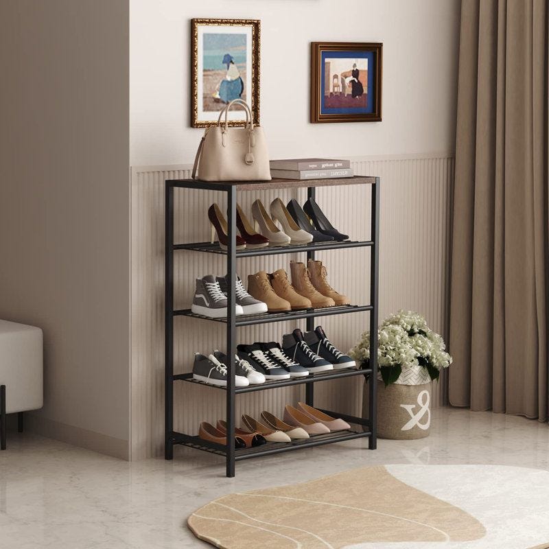 12-Pair Shoe Rack