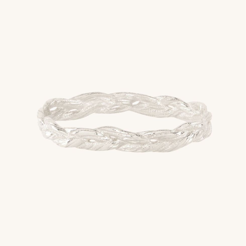 Entwined Braided Ring, Silver