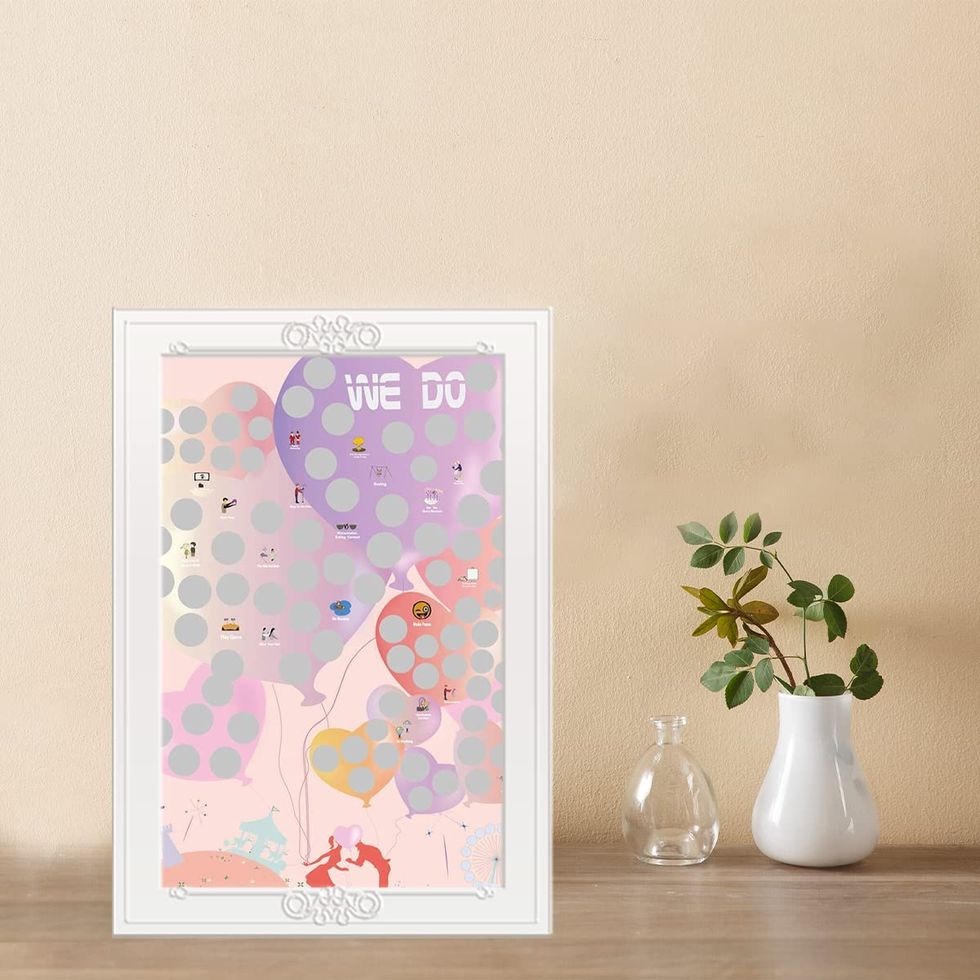 100 Dates Scratch Off Poster 