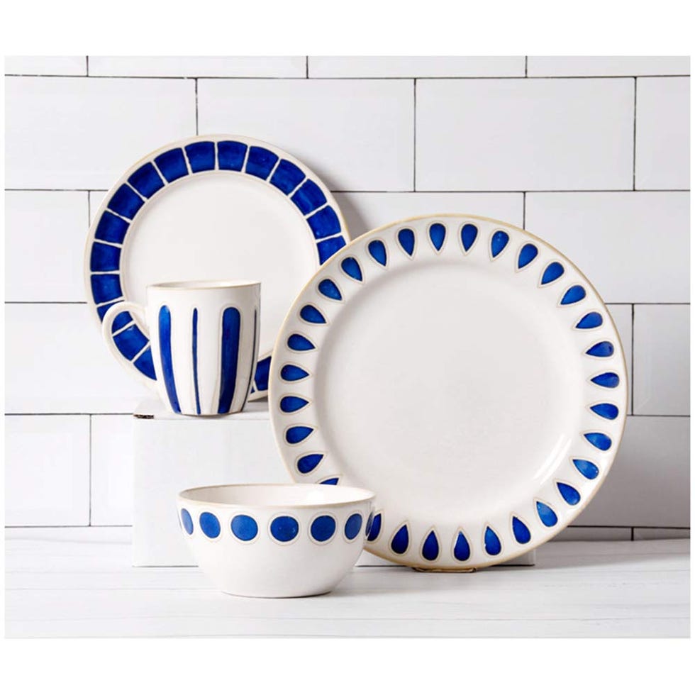 4 piezas de porcelana apilables