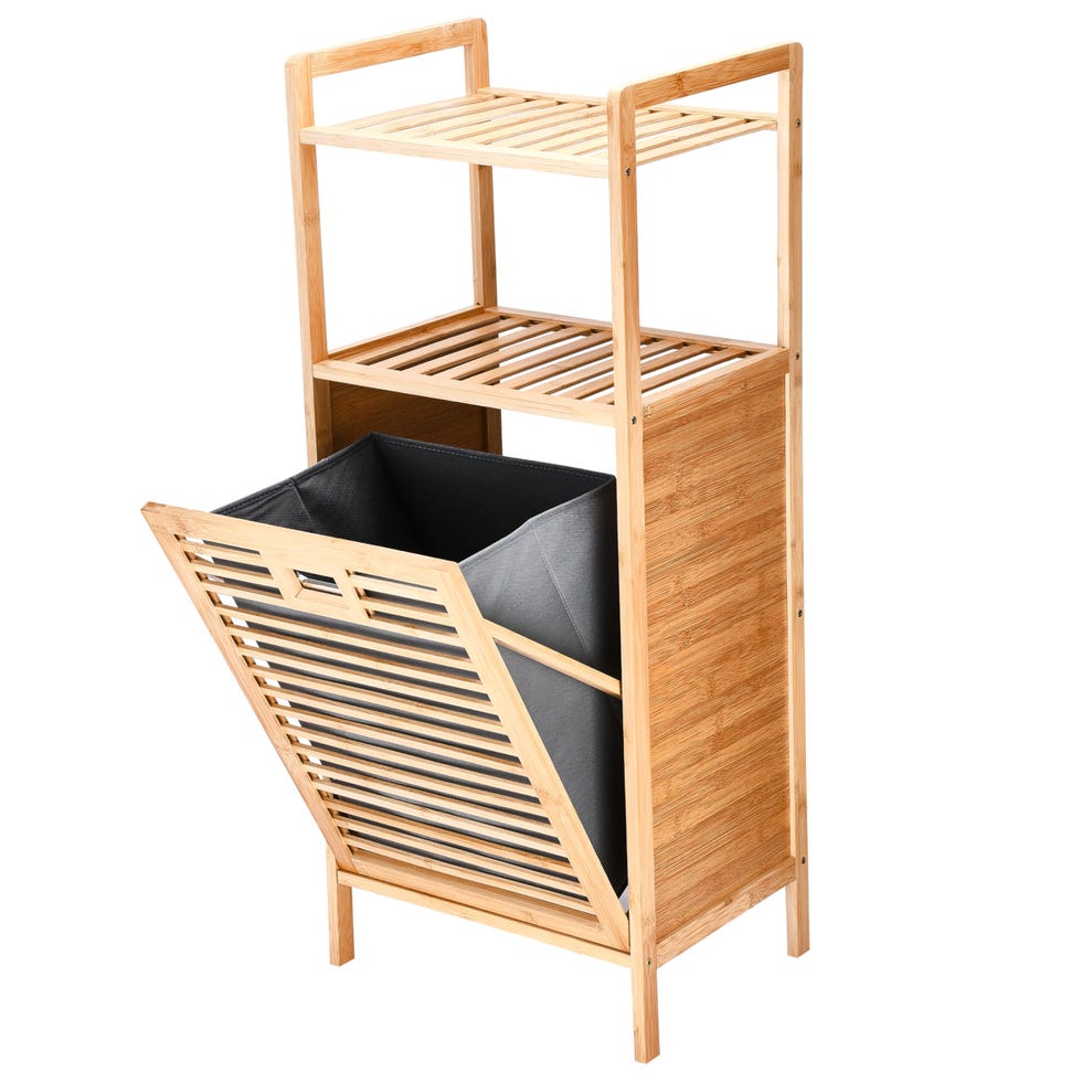 Bamboo Tilt-Out Laundry Hamper